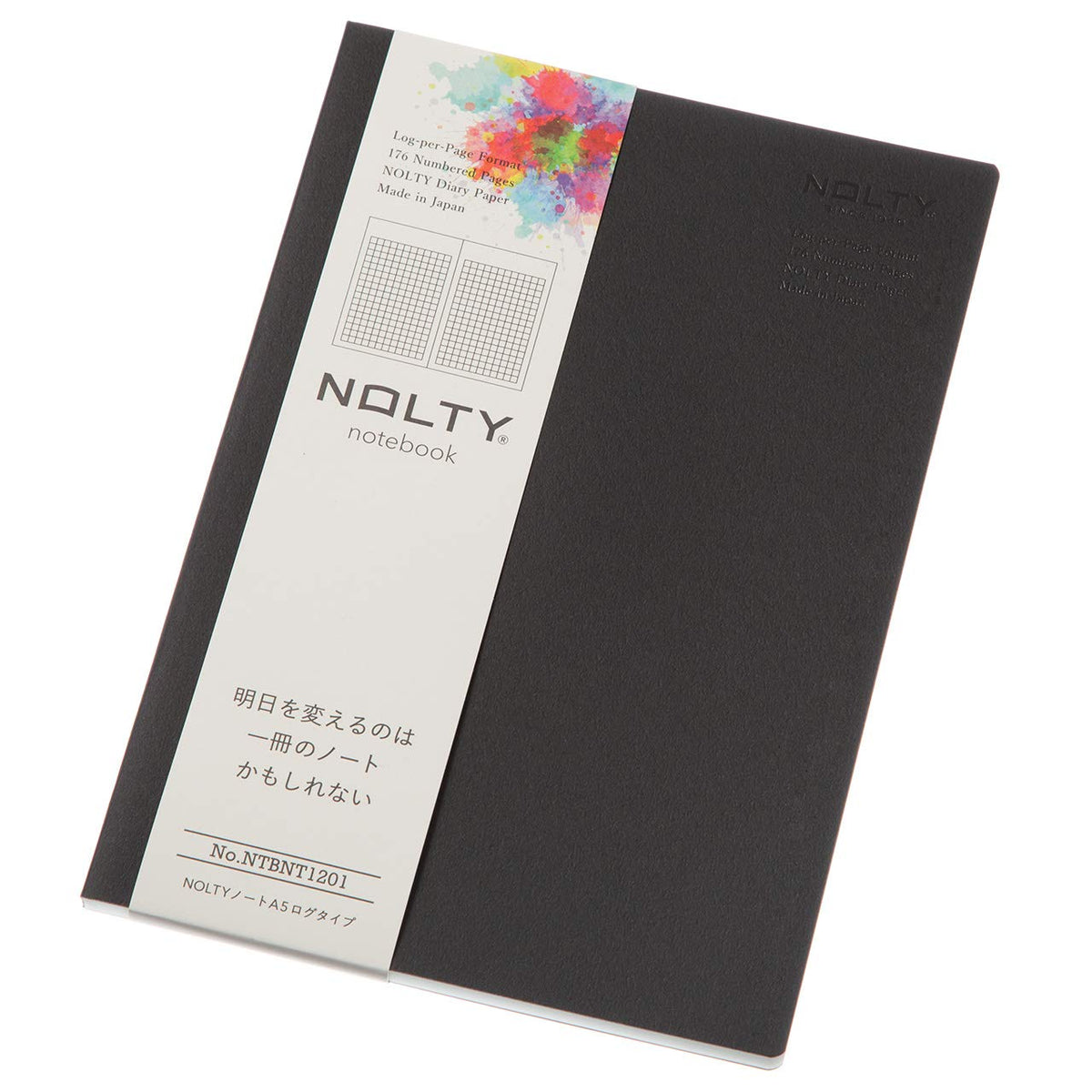日本能率協会マネジメントセンター Nippon Performance Association Management Center Nyoshitsu NOLTY Notebook, A5, Log Type, Black NTBNT1201