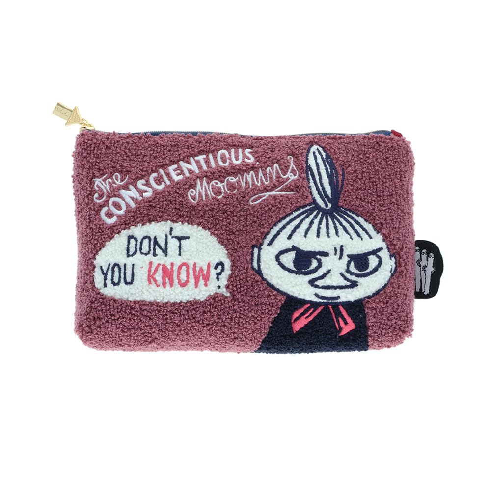 Sun-Star Stationery S2340216 Moomin Goods Pouch, Sagara Embroidery, Little Mi