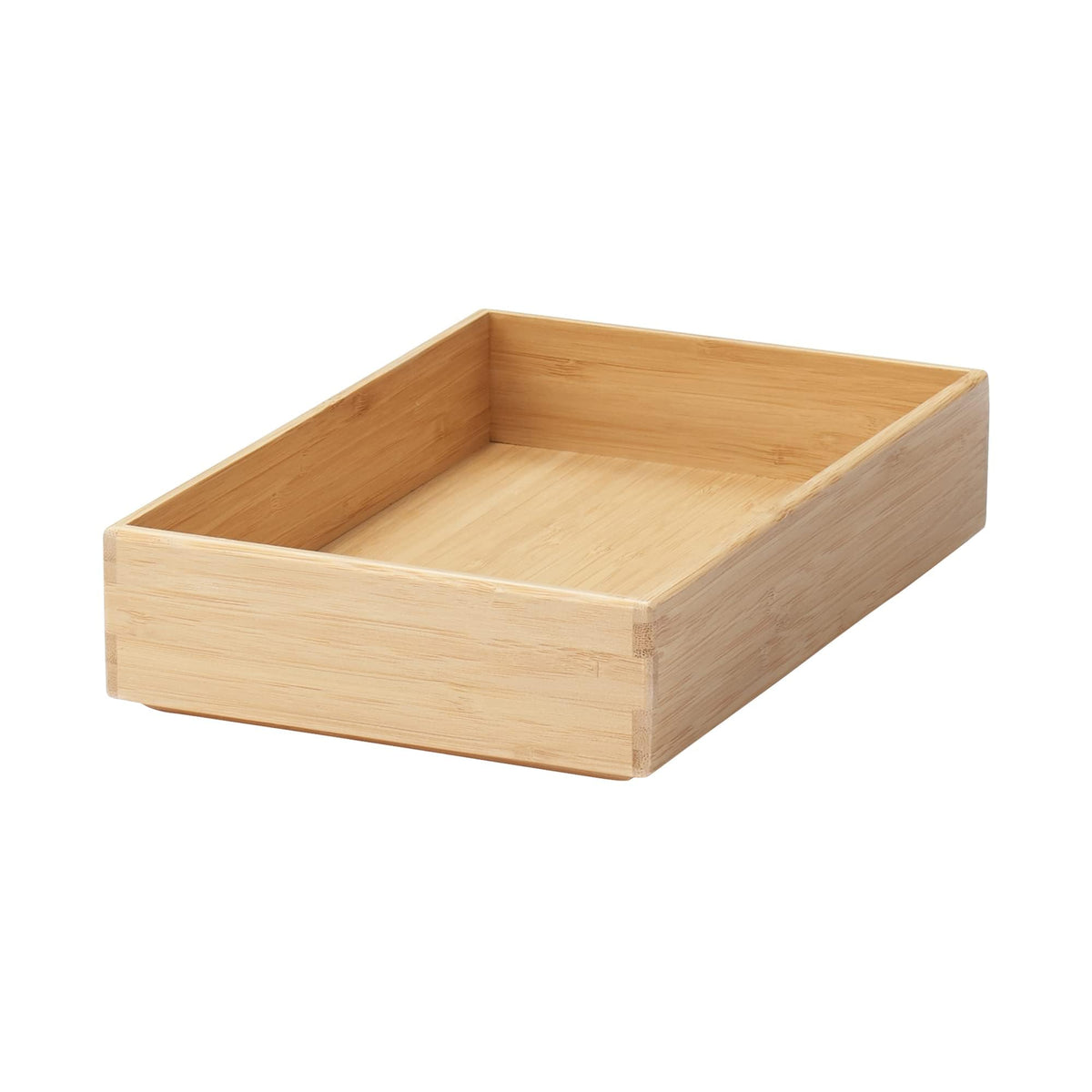 無印良品 MUJI 12057888 Stacking Bamboo Organizer Box, Storage Supplies, Medium, Width 6.7 x Depth 10.2 x Height 2.2 inches (17 x 26 x 5.5 cm)