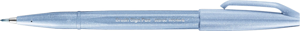 Pentel Brush Sign Pen Grey/Blue