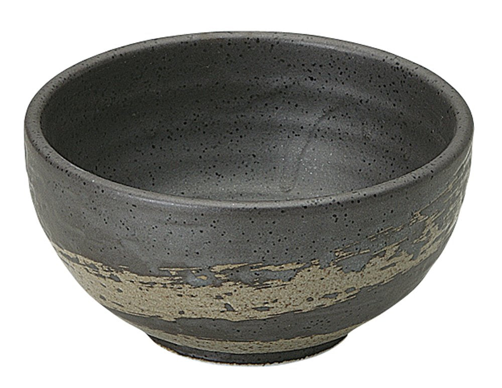 Koyo Pottery 51536034 Kuchiba Bowl, 5.0, Stone Grain
