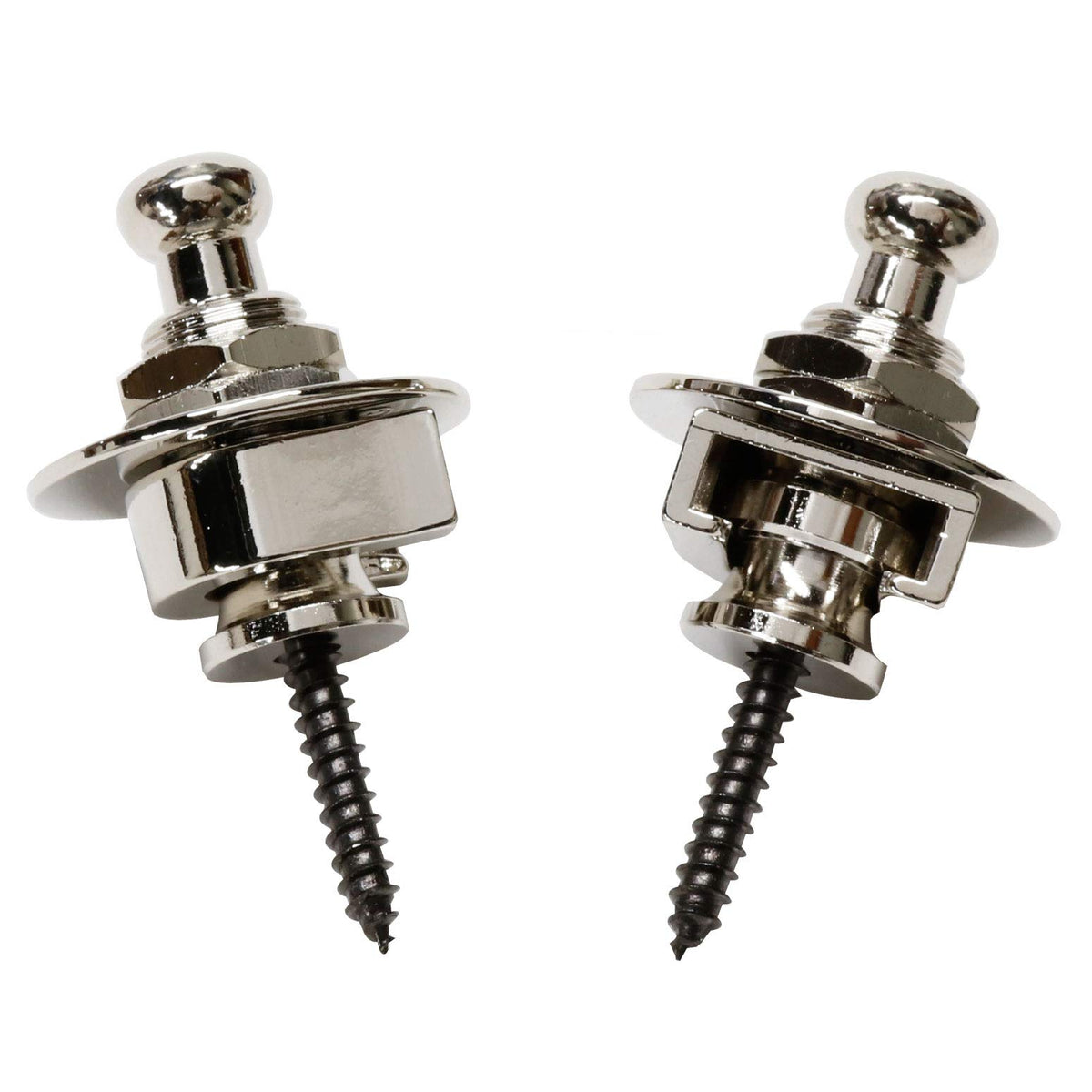 Parksons PSL-700N Locking Strap Pin for Guitar and Bass, Set of 2, Nickel