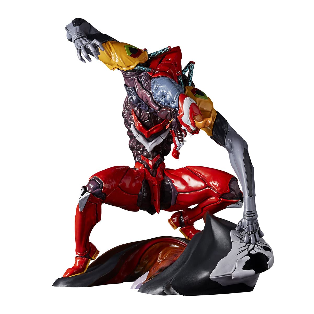 KAIYODO Artpla Sculture Works Evangelion Unit 2 Beast Form 2 The Beast Geofront Blood Fight, Total Height Approx. 6.7 inches (170 mm), Non-scale, Unpainted, Unassembled, Plastic Model Kit