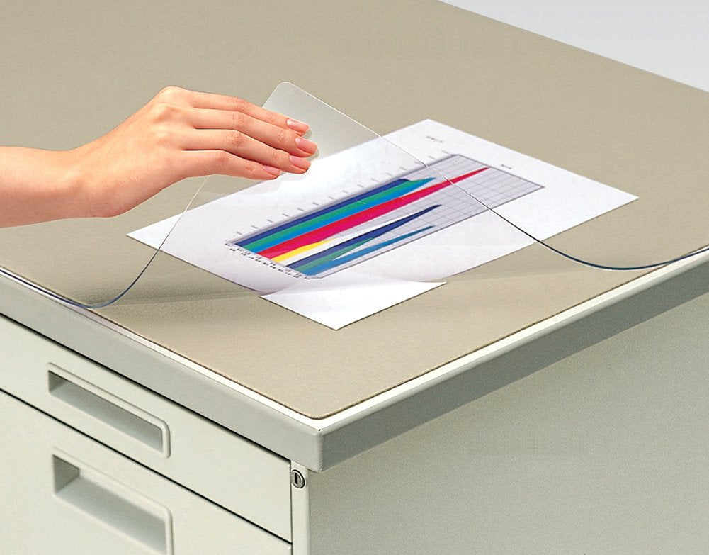 Kokuyo desk mat soft non-transfer underlay with overlay: PVC-P transparency inside special processing ma-406M (japan import)