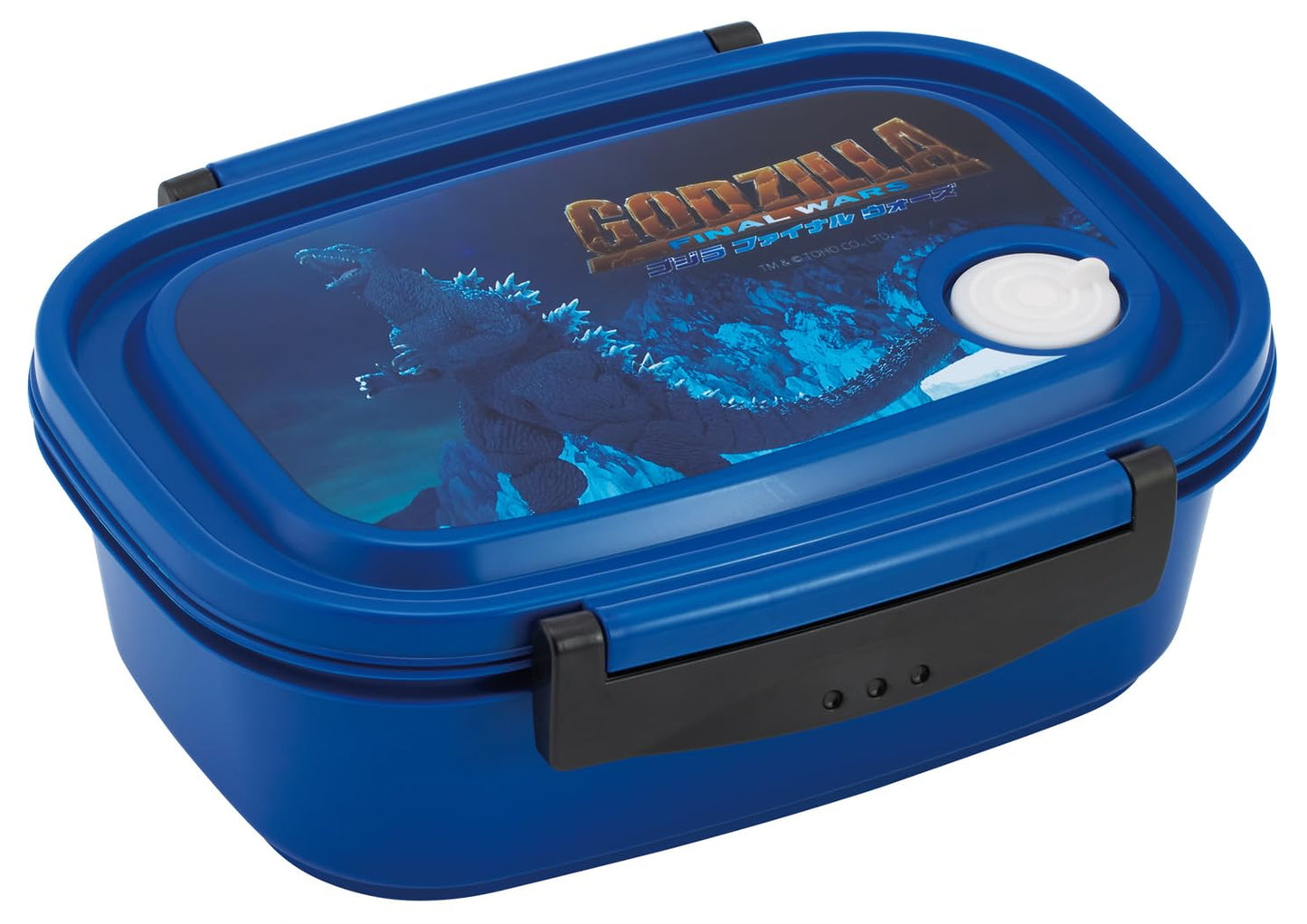 Skater 2004 XPM5-A Easy Light Lunch Box, Large, 24.3 fl oz (720 ml), Microwave Compatible, Sealed Container, Storage Container, Godzilla