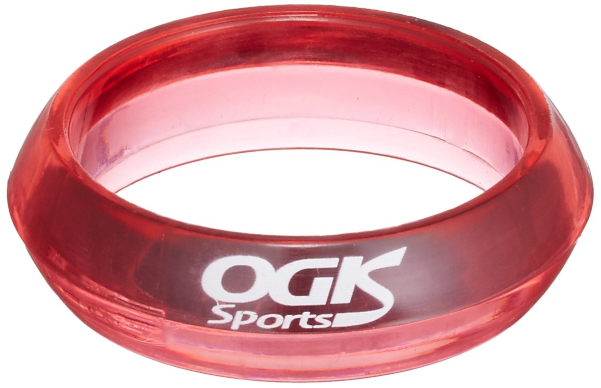 Ogiken Column Spacer L 0.4 inch (10 mm), Applicable Pipe Diameter: 1.1 inch (28.6 mm) Clear Pink for Bicycles