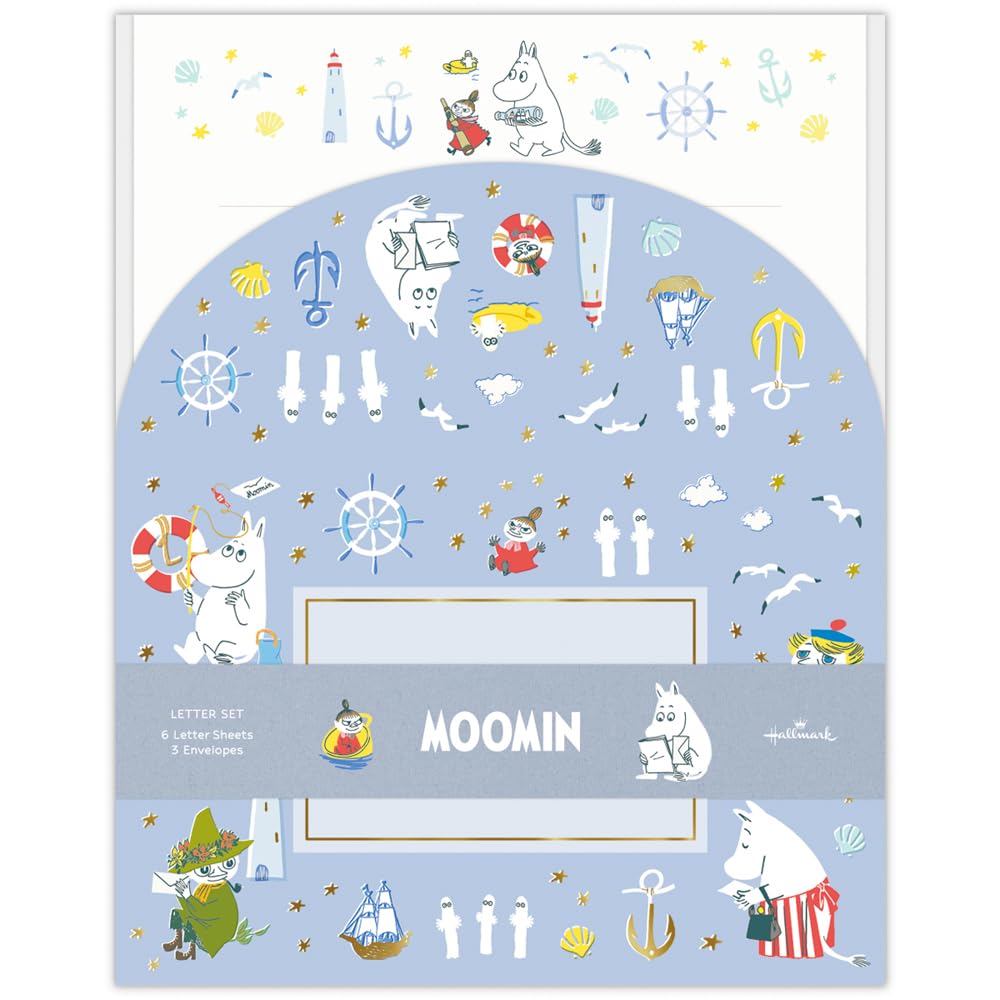 Hallmark Moomin Letter Set, Blue 843403