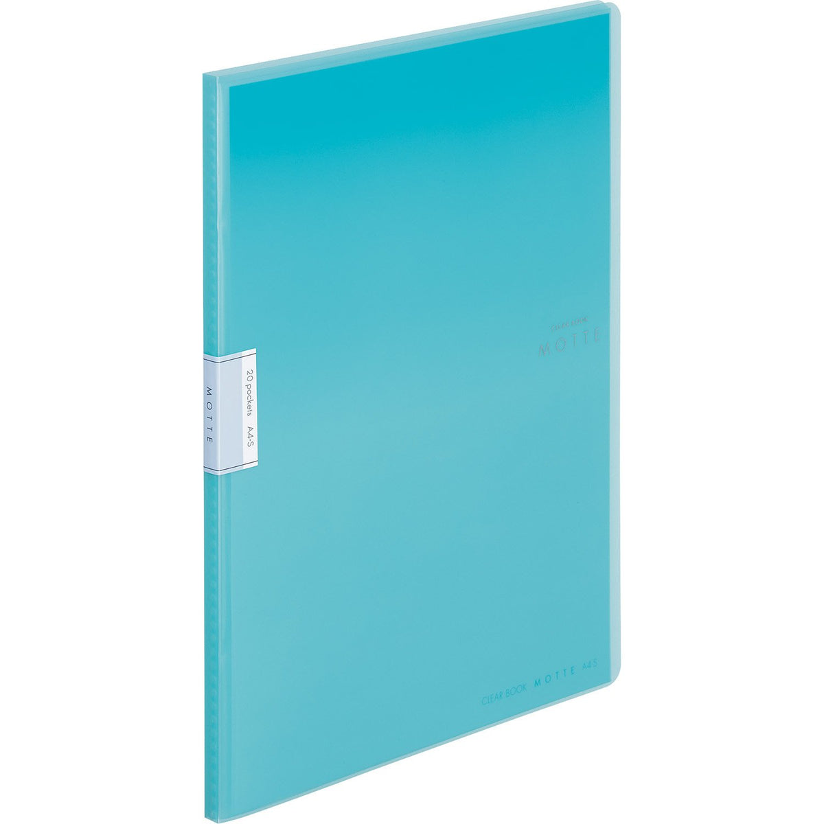 Kokuyo LM20LB MOTTE File Clear Book, A4, 20 Pockets, Light Blue