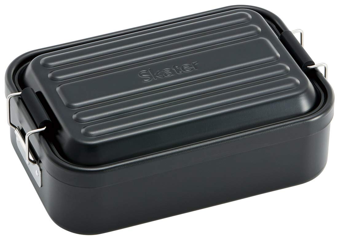 Skater AFT8B Soft Aluminum Lunch Box, Large Capacity, 28.7 fl oz (850 ml), Men's, Black