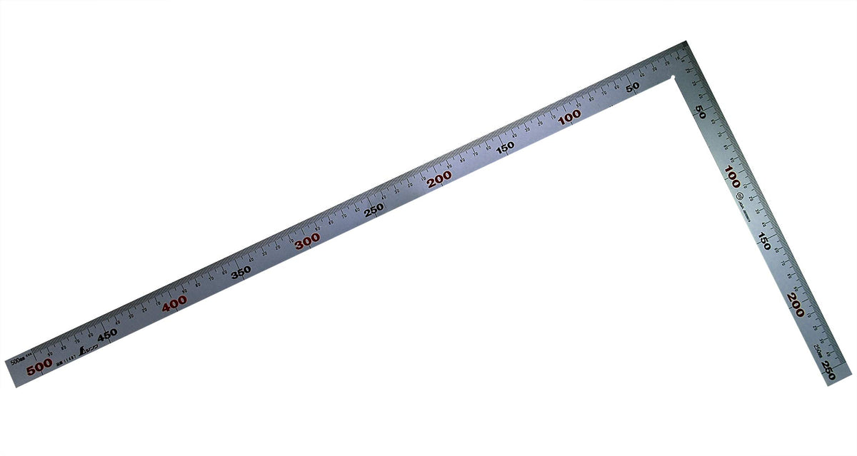 Shinwa Sokutei JIS 11487 Curved Scale, Thick Wide, Silver, 19.7 inches (50 cm), for Architecture, Ironwork, Front and Back, 4 Tier Exterior