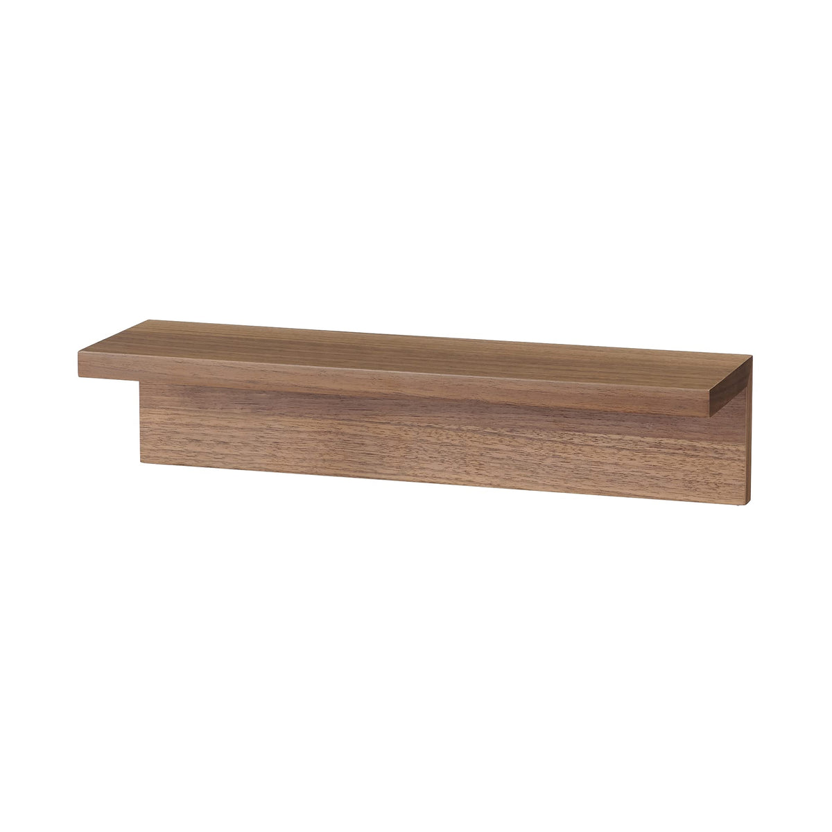 無印良品 Muji 44505106 Wall Mounted Furniture Shelf, Walnut Material, Width 17.3 x Depth 4.7 x Height 3.9 inches (44 x 12 x 10 cm)