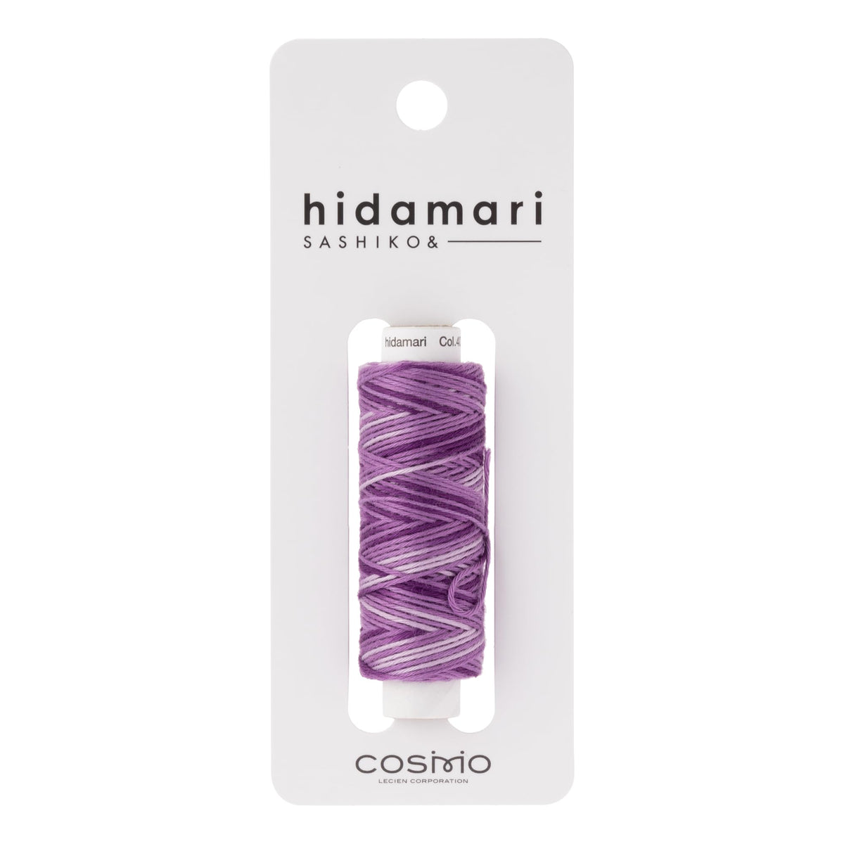 LECIEN 122302 Cosmo Hidamari Sashimi Yarn, Approx. 98.4 ft (30 m), Gradient Col.403 Blueberry Jam, 100% Cotton