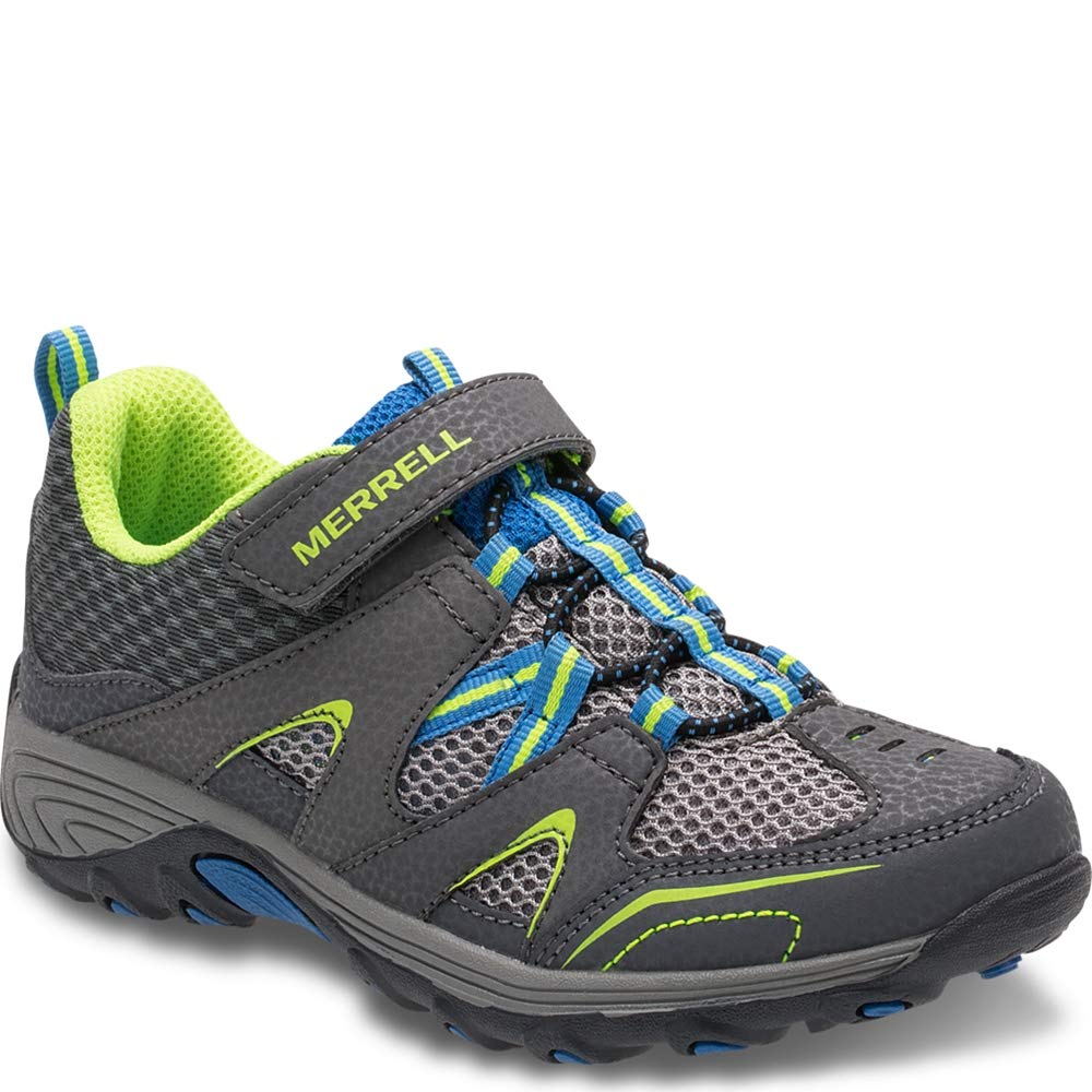 Merrell Trail Chaser Hiking Shoe (Little Kid/Big Kid), Grey/Blue, 11.5 M US Little Kid