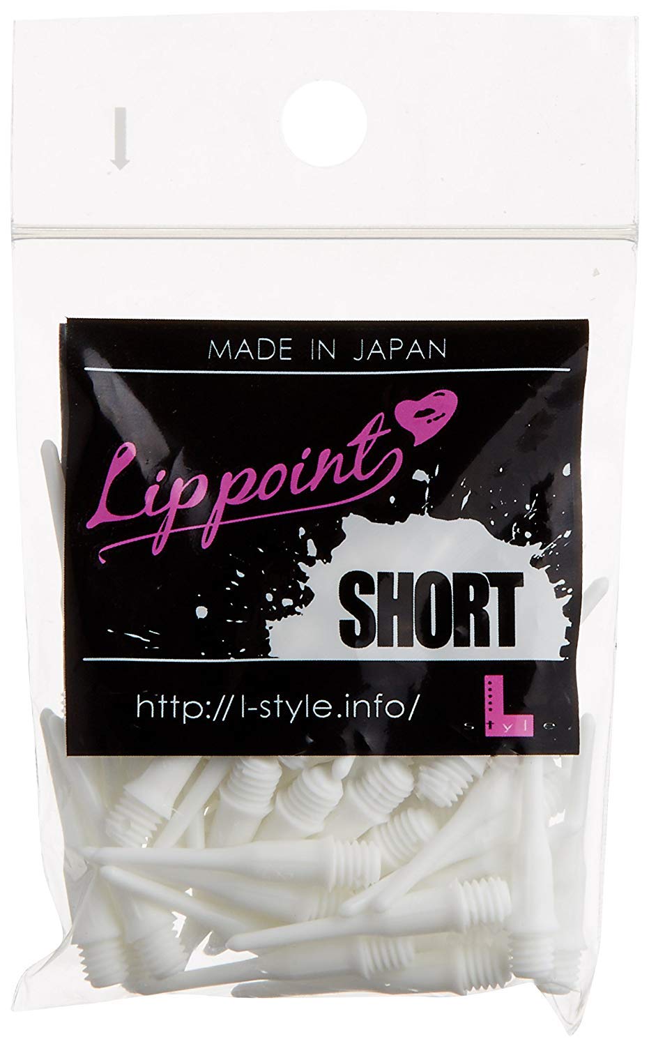 L-style Lippoint Soft Tip Points – Short Length, White, 50ct