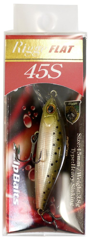 Zip Bates Minnow Ridge Flat 45S 45mm 3.8g Natural Yamame #851 Lure