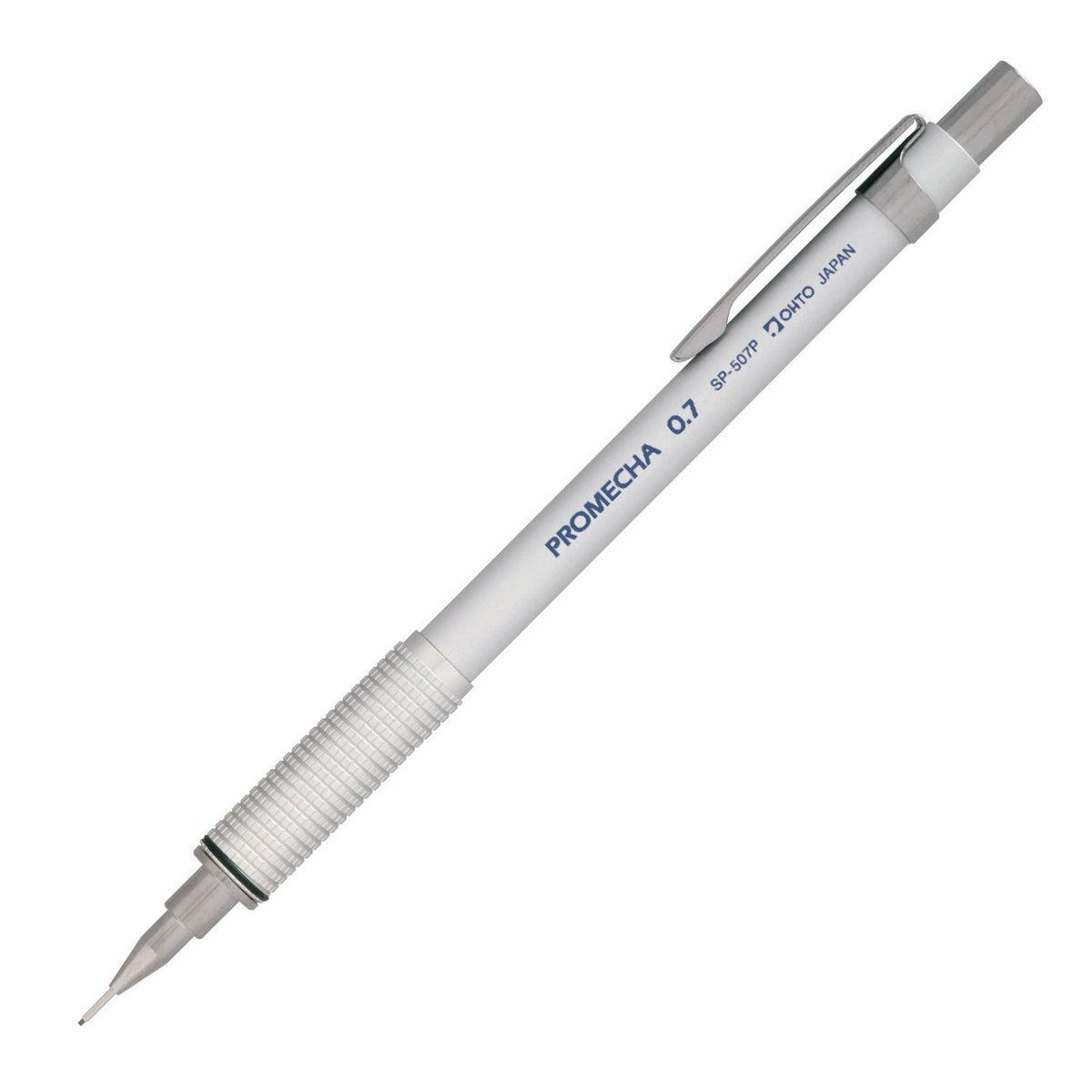 OHTO Mechanical Pencil 0.7mm SP-507P Silver Fine Point Ambidextrous Drafting Writing Instrument