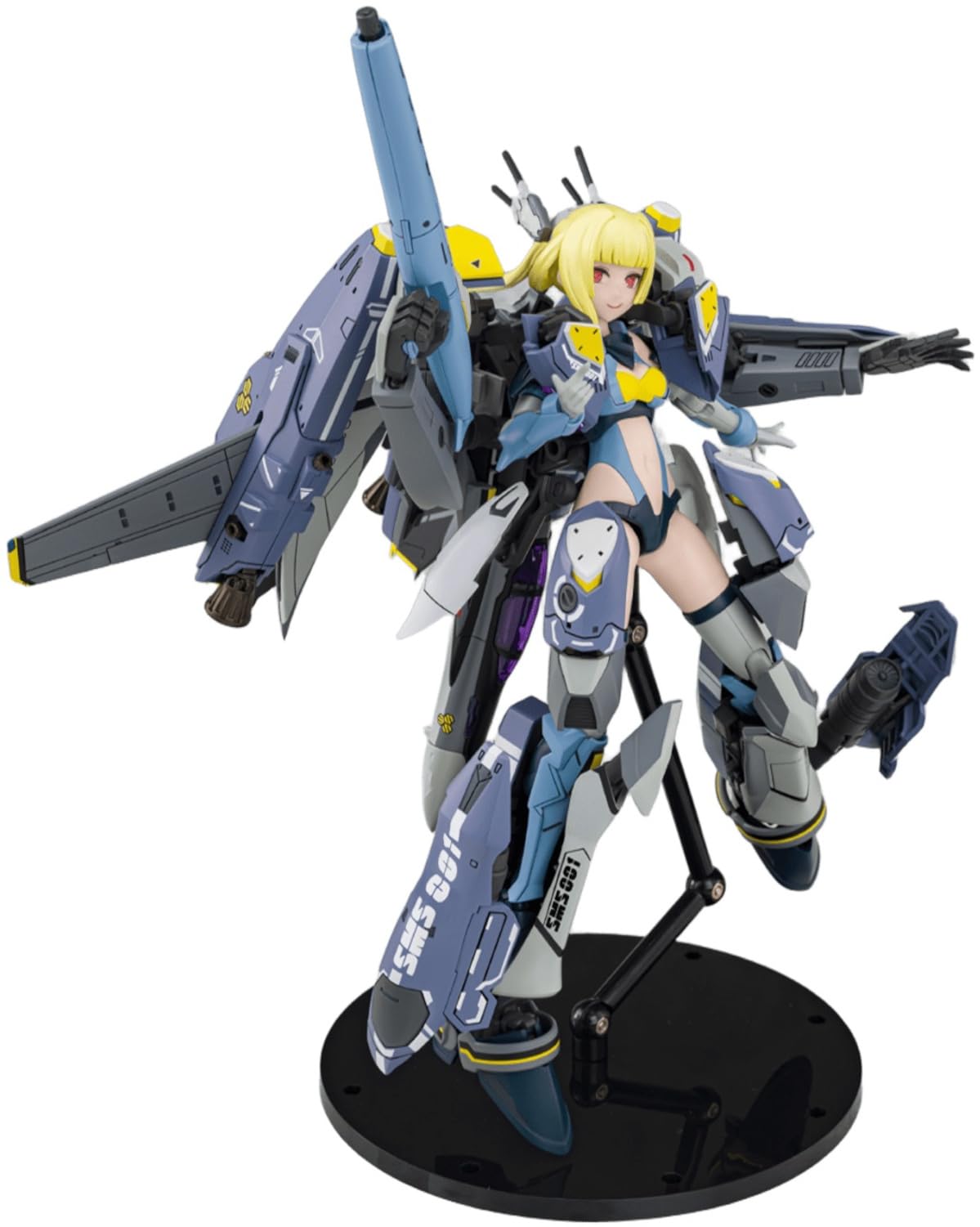 Aoshima Bunka Kyozai VFG Macross F VF-25S Super Messiah Total Height Approx. 6.1 inches (155 mm), Color Coded Plastic Model MC-18 (Airplane)