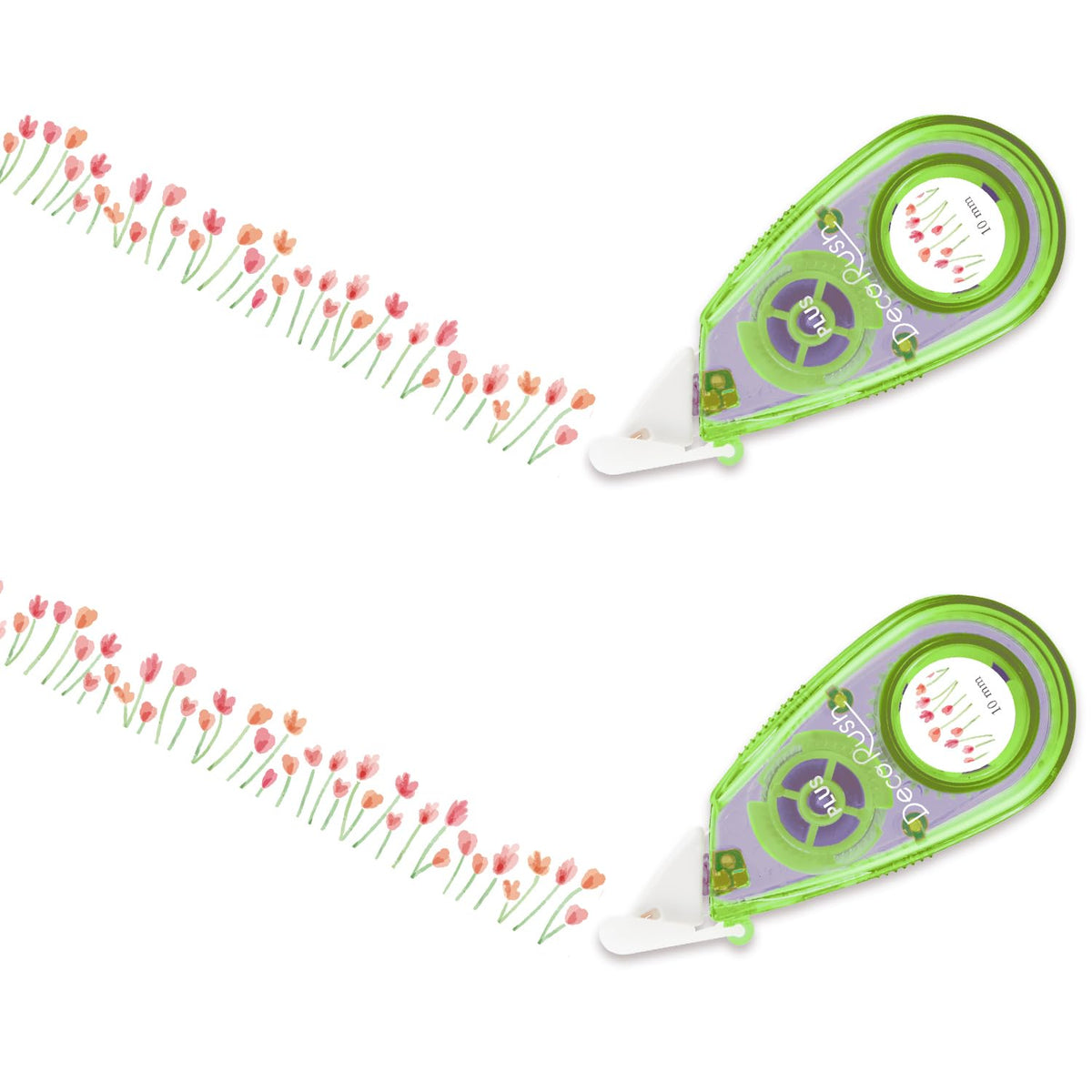 Plus DC-080-11 51914 x 2 Deco Lash, 0.4 inches (10 mm), Thick Flower Garden, 2 Pieces