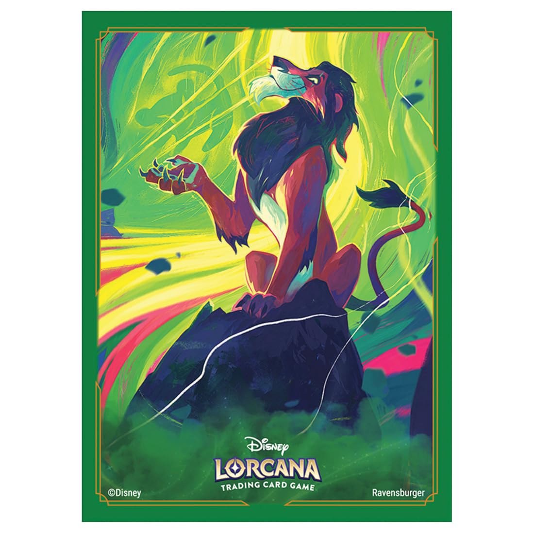 Takara Tomy Disney Lorcana TCG, Japanese Edition, Official Card Sleeve, Skar The Persistent Lion
