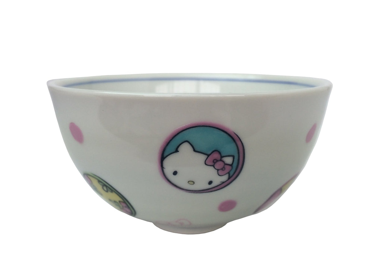 マルゼン岩田商店 Maruzen Iwata Shoten KM-04 Round Crest Hello Kitty Rice Bowl