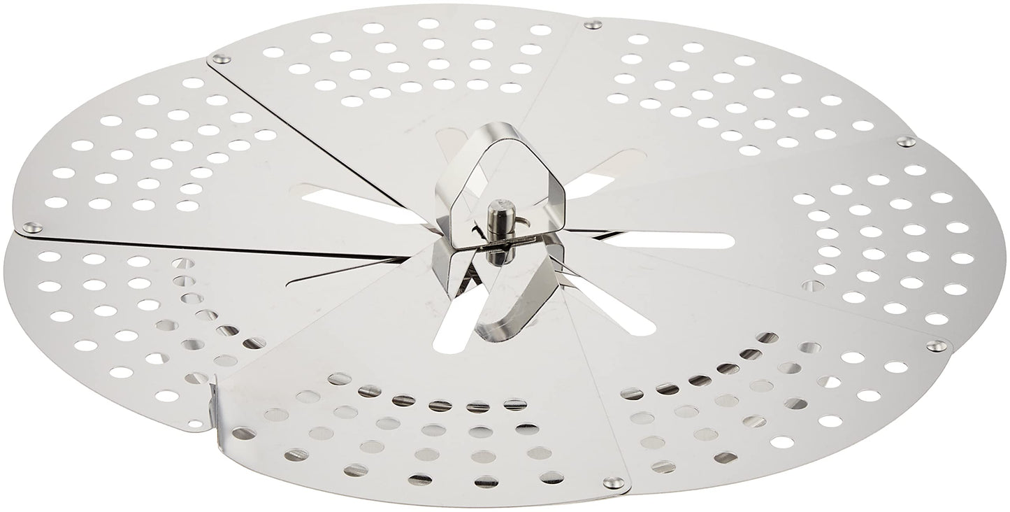 Shimomura Kogyo FM-01 All-Purpose Steamer, Made in Japan, One Size Fits Most, Made in Tsubamesanjo, Niigata, Silver