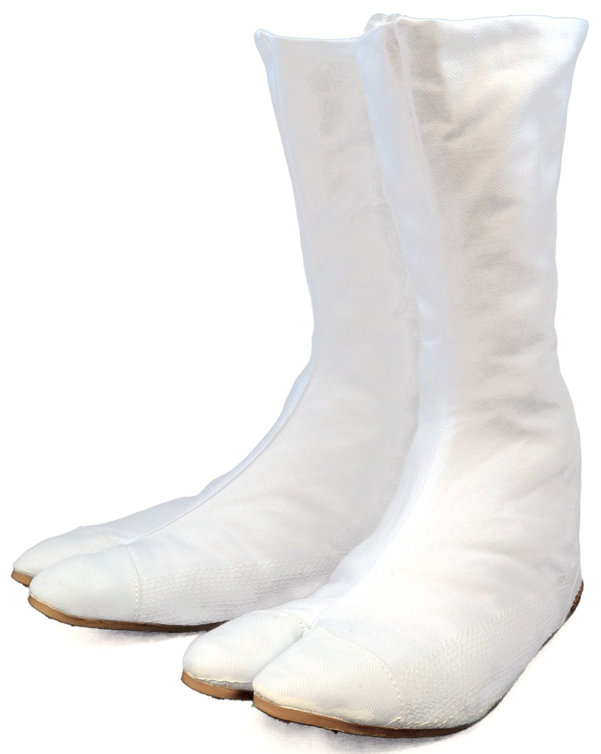 Ninja Tabi Shoes High Top Comfort Cushioned Split Toe Boots 12 Clips White (25 cm)