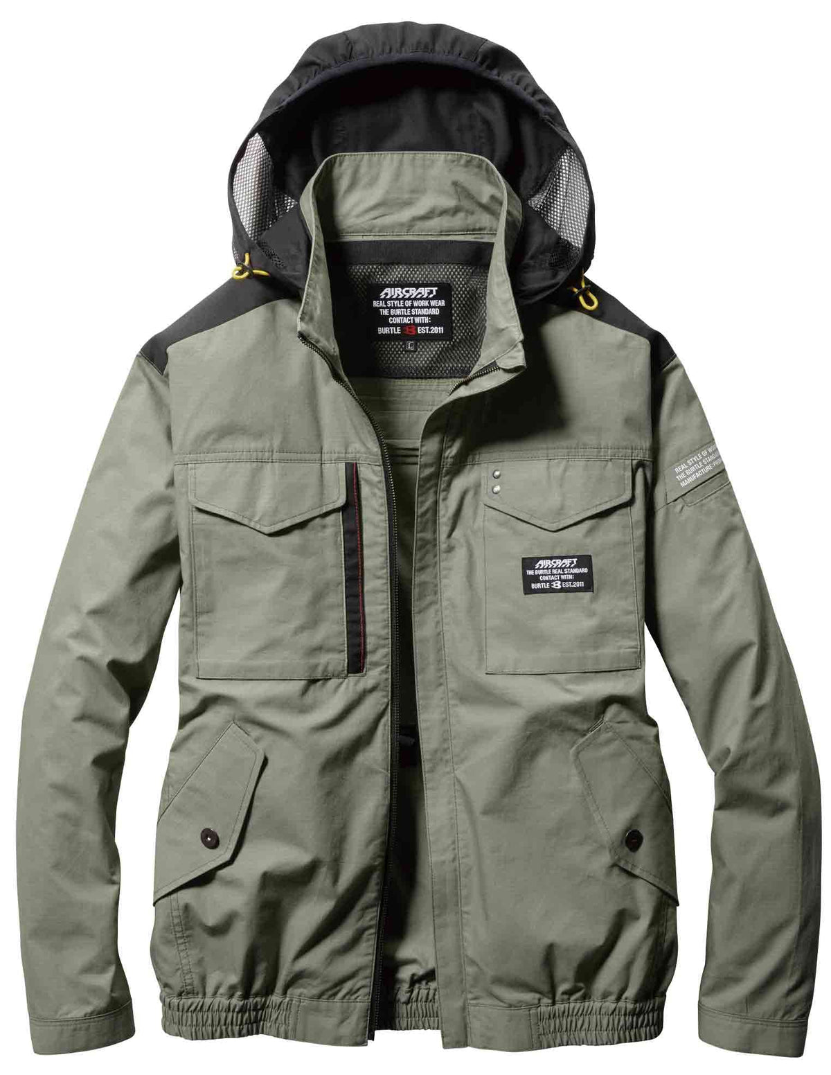 Burtle Men's Air Conditioning Wear, mils green, M