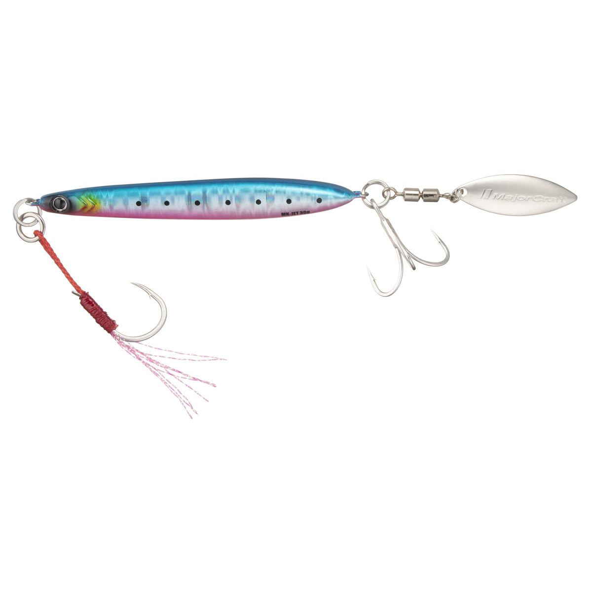 Major Craft Maki Jig Jet, Metal Jig, 2.1 oz (60 g), Blue Pink Sardine #78 Lure