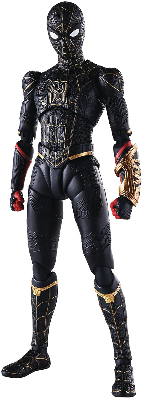 TAMASHII NATIONS - Spider-Man: No Way Home - Spider-Man (Black & Gold Suit), Bandai Spirits S.H.Figuarts Action Figure