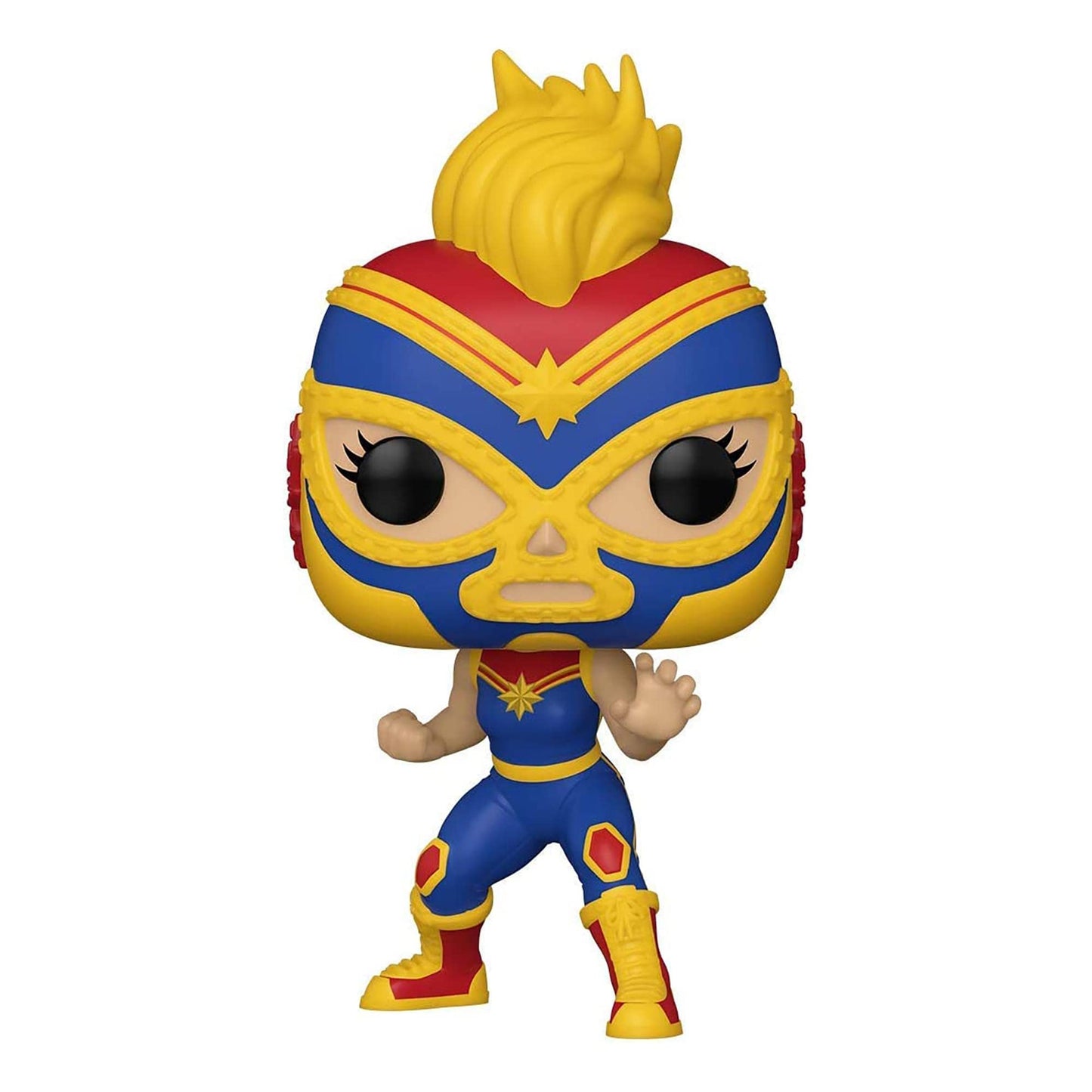 Funko POP Marvel: Luchadores - Captain Marvel, Multicolor, Standard