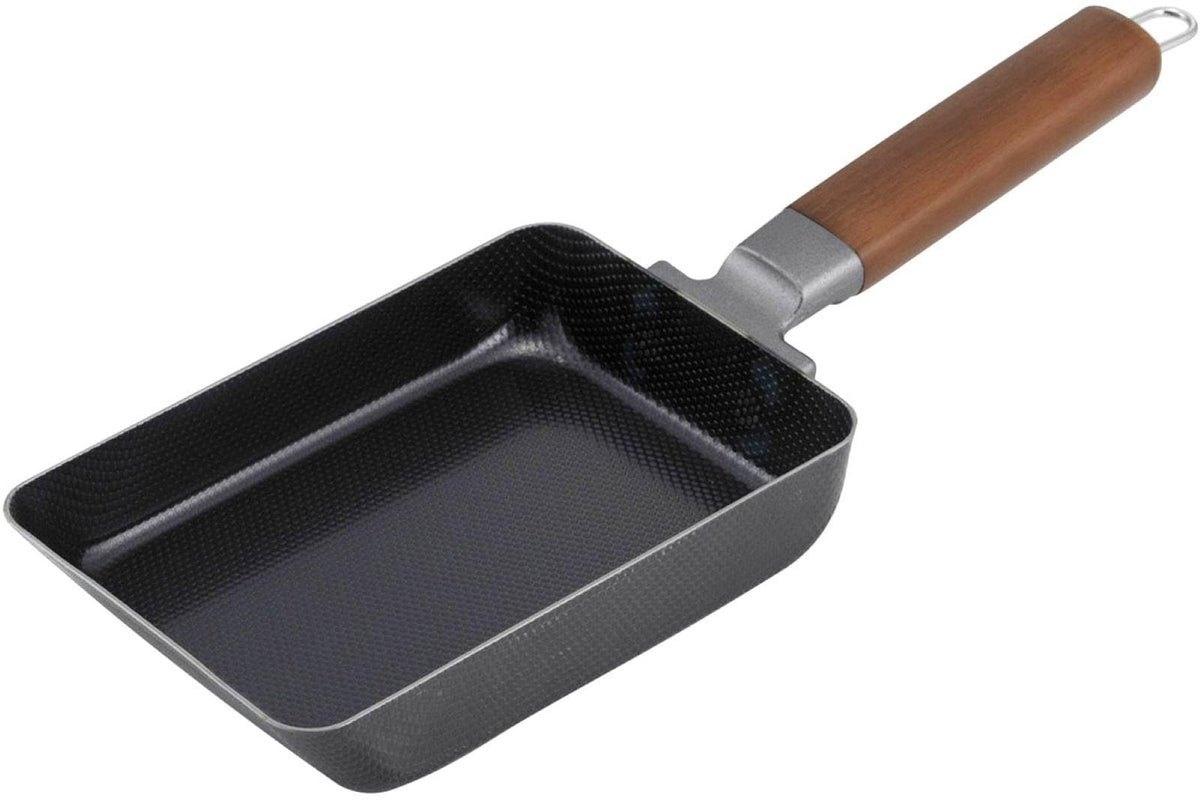 下村企販 Shimomura Kihan 43503 Egg Frying Pan, Width 13.8 x Depth 4.9 x Height 2.6 inches (35 x 12.5 x 6.5 cm), Made in Japan, Induction Compatible, Double-Sided Embossing