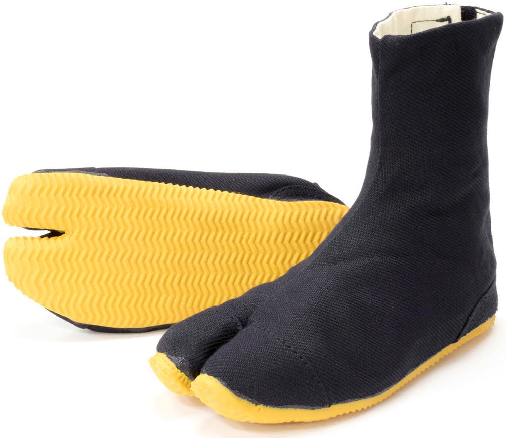 Japanese Kids Tabi Shoes 5 Clips Black (22.5 cm)