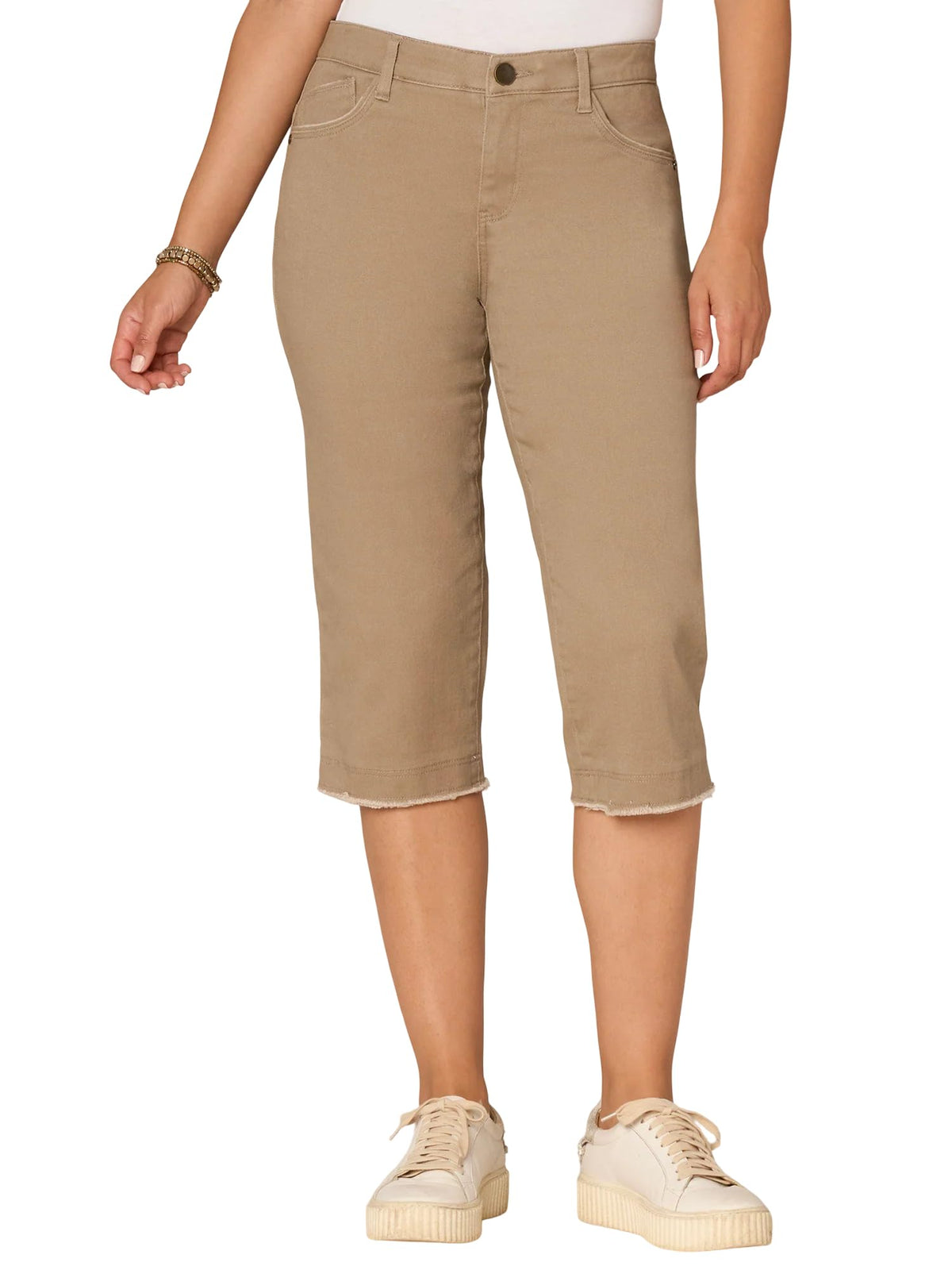 Mid-Rise Fray Hem Skimmer by Democracy
