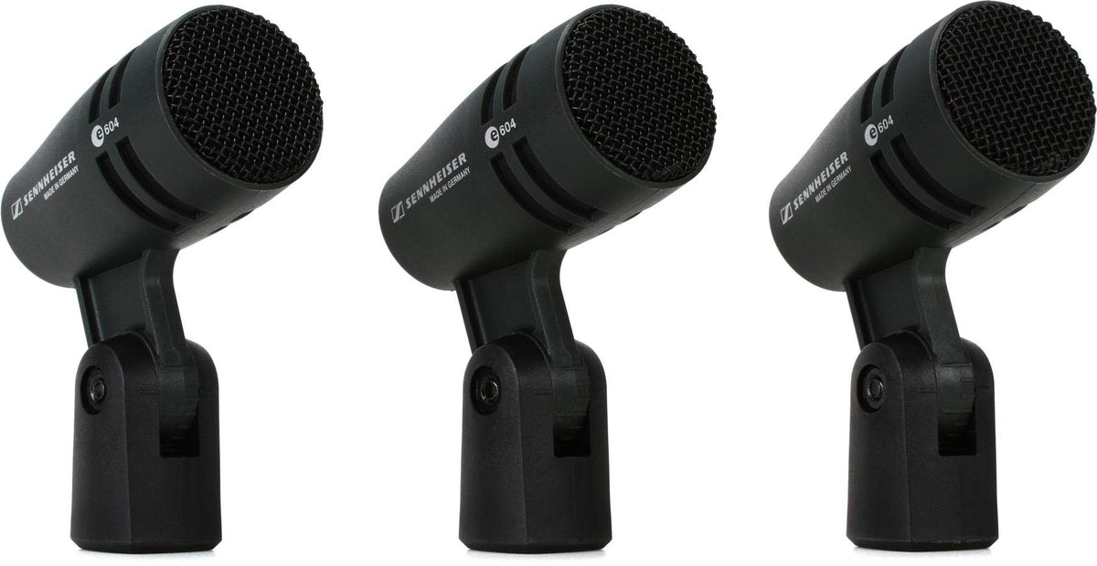 Sennheiser Pro Audio E604 Dynamic Cardioid Instrument Microphone Kit, 3-Pack