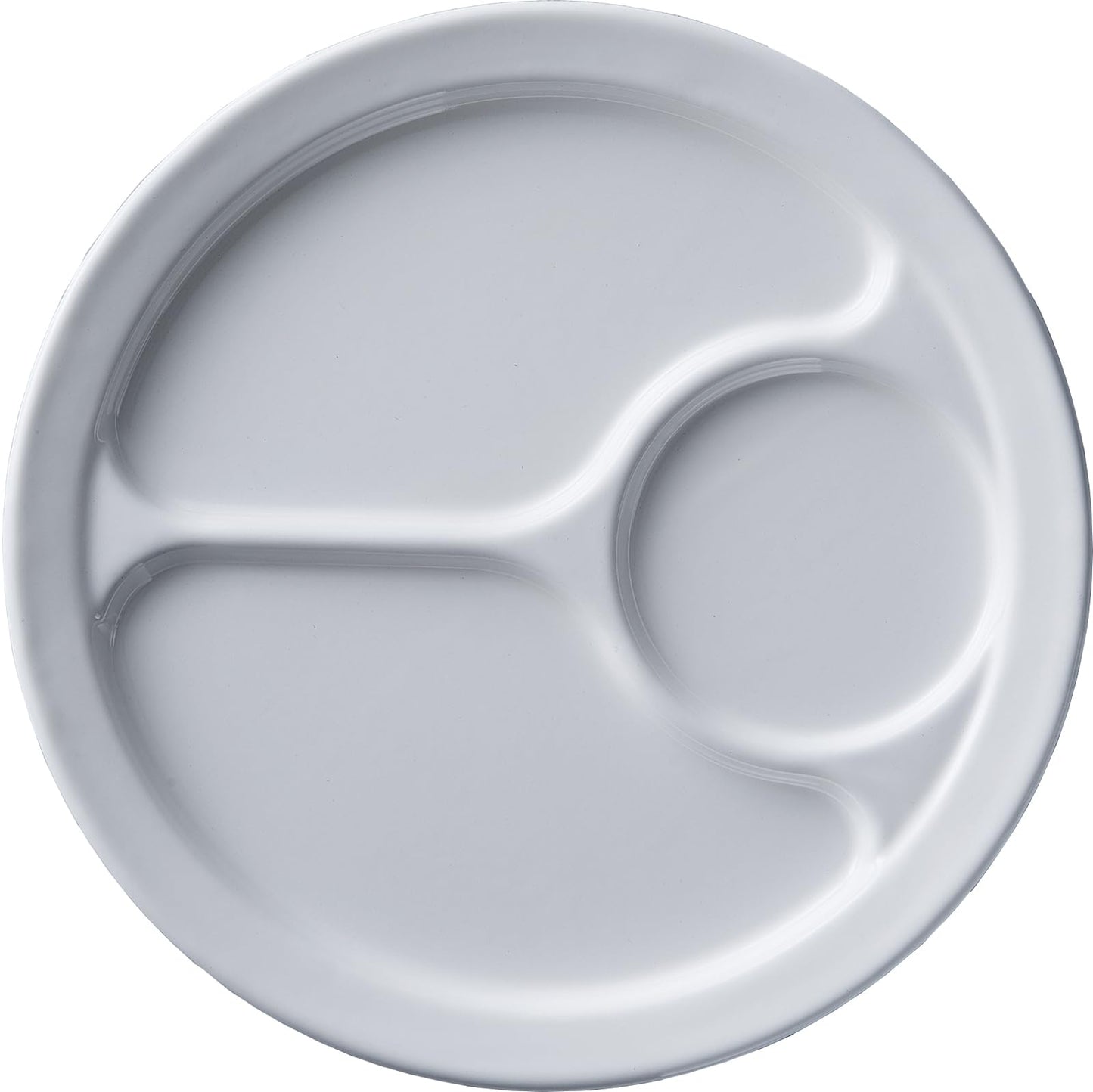 Nodahoro RP-M Round Plate, Enamel, Heat Resistant, 9.4 inches (24 cm), Medium Size, Divider, Dish, Lunch Plate, Made in Japan, White