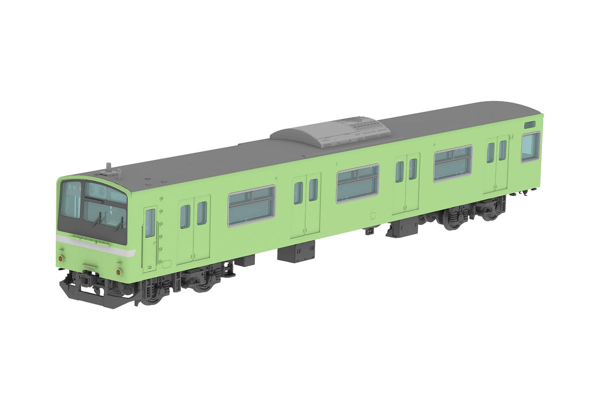 PLUM PP201 1/80 JR West Series 201 Series DC Train 30N Constitution Improvement Car, Osaka East Line, Yamato Route, Kuha 201/Kuha 200 Set, Display Model, Unpainted Plastic Kit