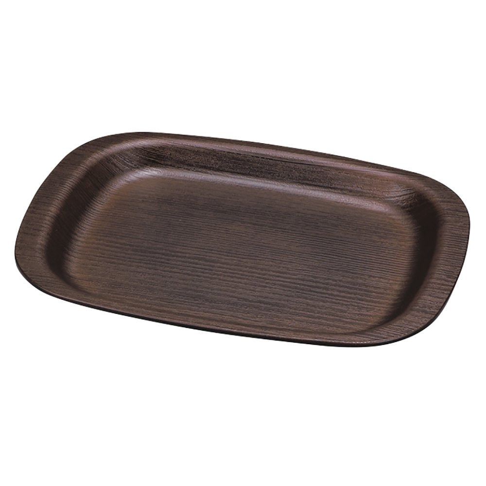 Yamanaka Lacquer Natural Tray 9.0 Dark Brown M16719-1