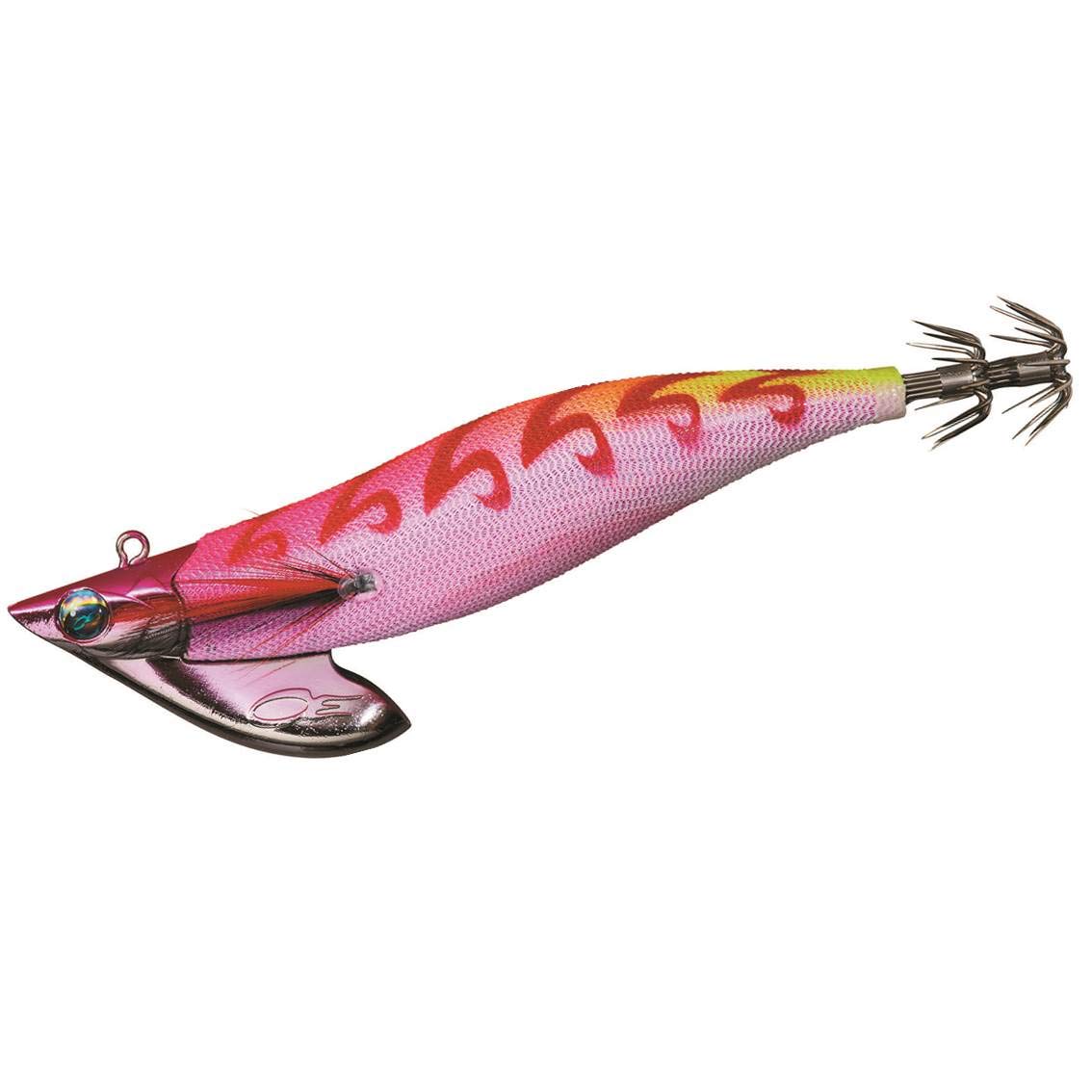 Daiwa Emeraldas Boat II Lure, No. 3.5, 1.8 oz (50 g), Pink-Pink Orange Yellow