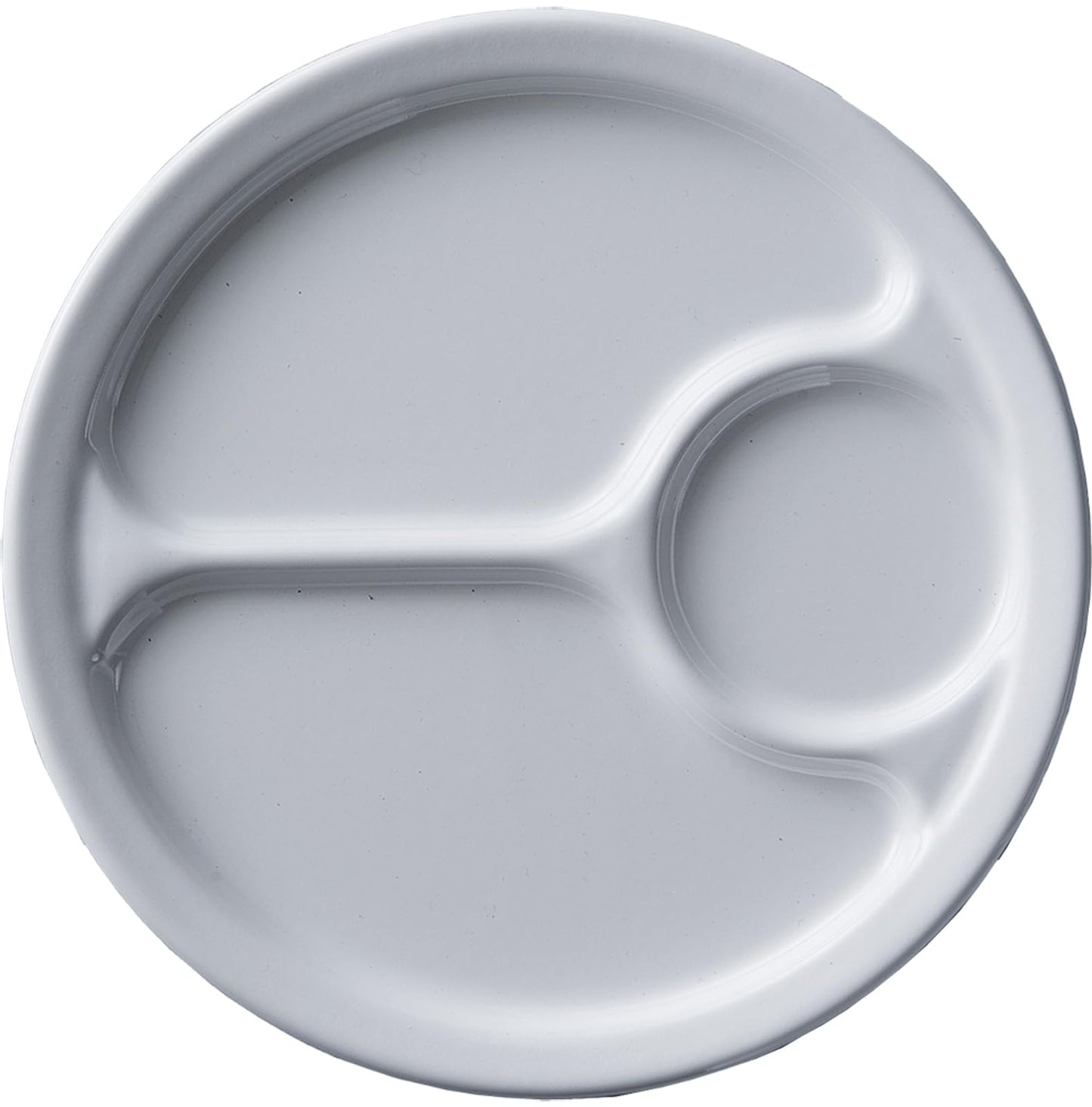 Nodahoro RP-S Round Plate, Enamel, Heat Resistant, 9.4 inches (24 cm), Small, Divider, Dish, Lunch Plate, Made in Japan, White