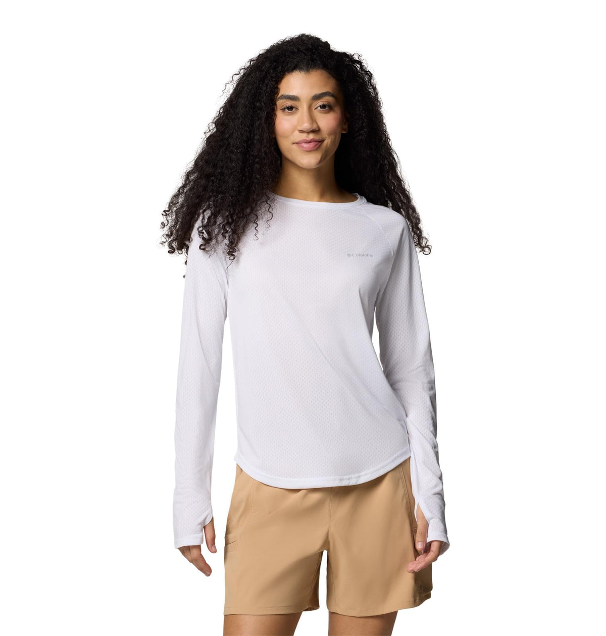 Columbia Women's Bogata Bay Long Sleeve, White, XX-Large