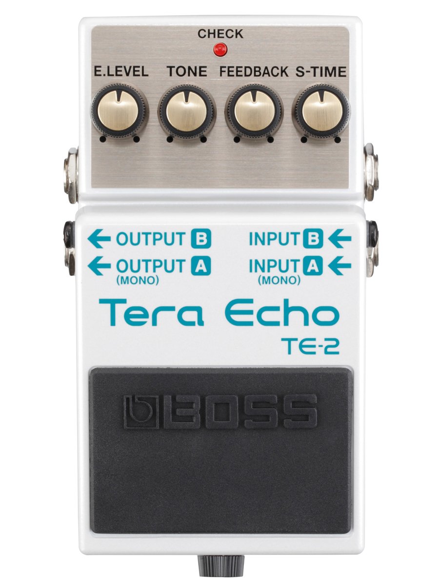 BOSS TE-2 Tera Echo Guitar Pedal (TE-2), White