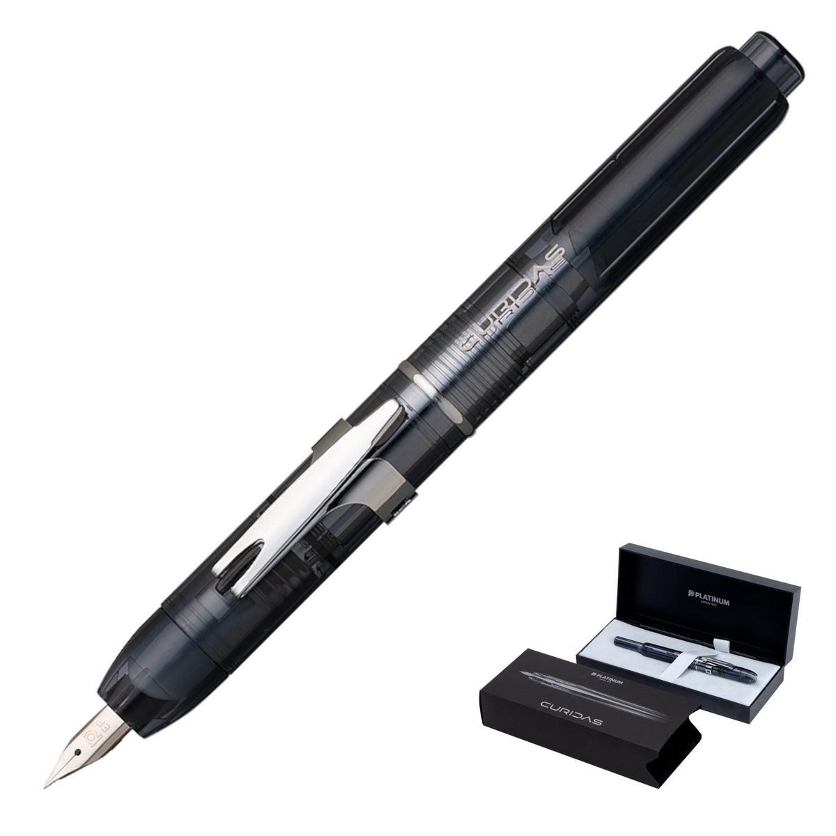 Platinum Fountain Pen, Curidus, Graphite Smoke, Extra Fine Point, PKN-7000#7-1