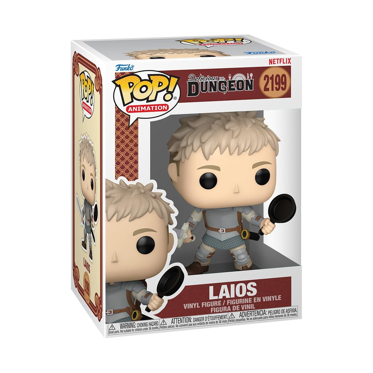 Funko Pop! Animation: Delicious in Dungeon - Laios - 1/6 Odds for Rare Chase Variant - Collectable Vinyl Figure - Gift Idea - Official Merchandise - Toys for Kids & Adults - Anime Fans