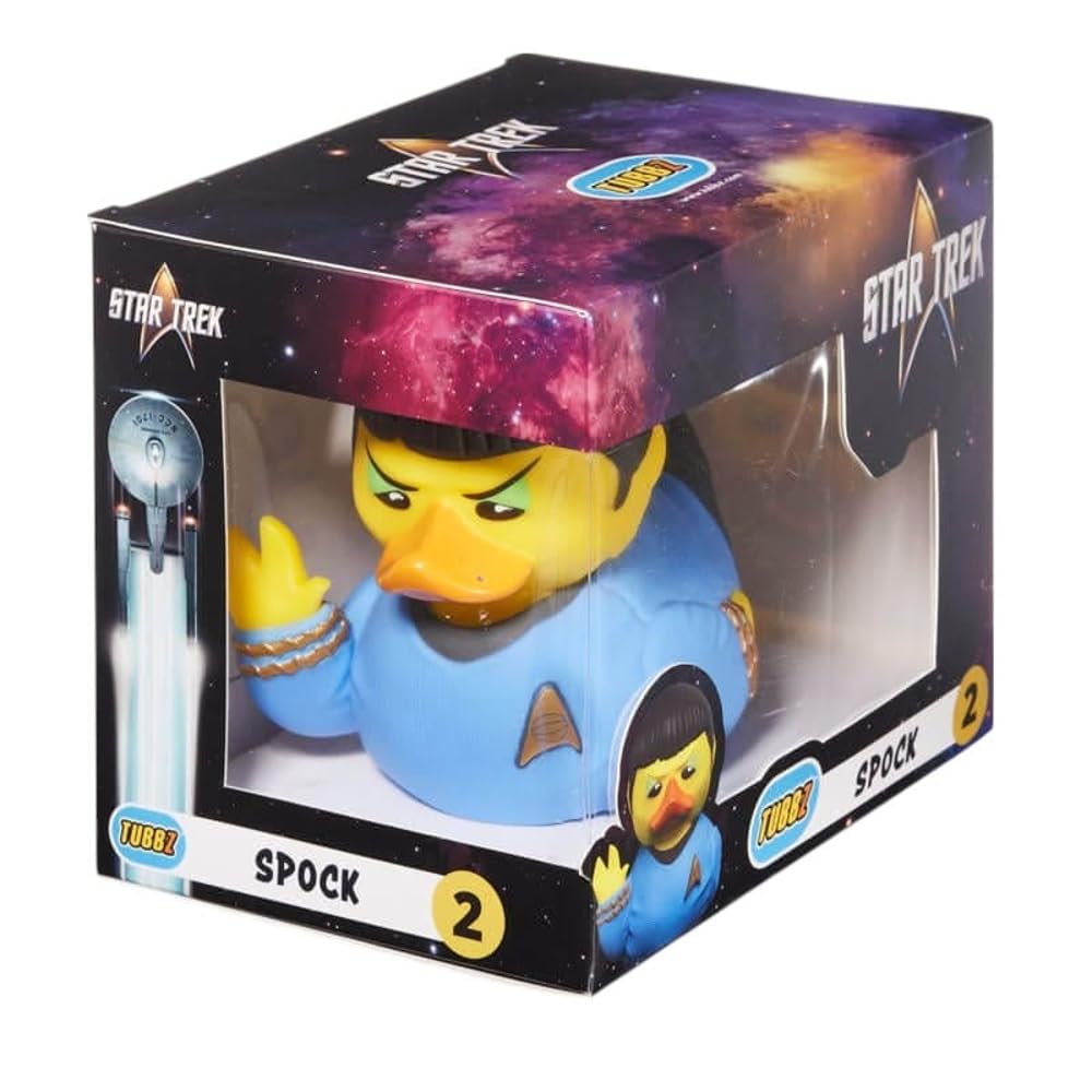TUBBZ Boxed Edition Spock Collectible Vinyl Rubber Duck Figure - Official Star Trek Merchandise - TV, Movies & Video Games