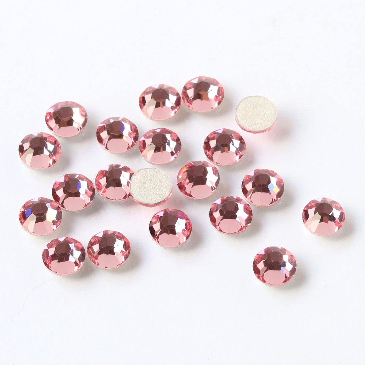 NBK Preciosa M2038SS16-70020L Rhinestones, Hotfix Heat Adhesive, SS16, Pack of 144, Light Rose