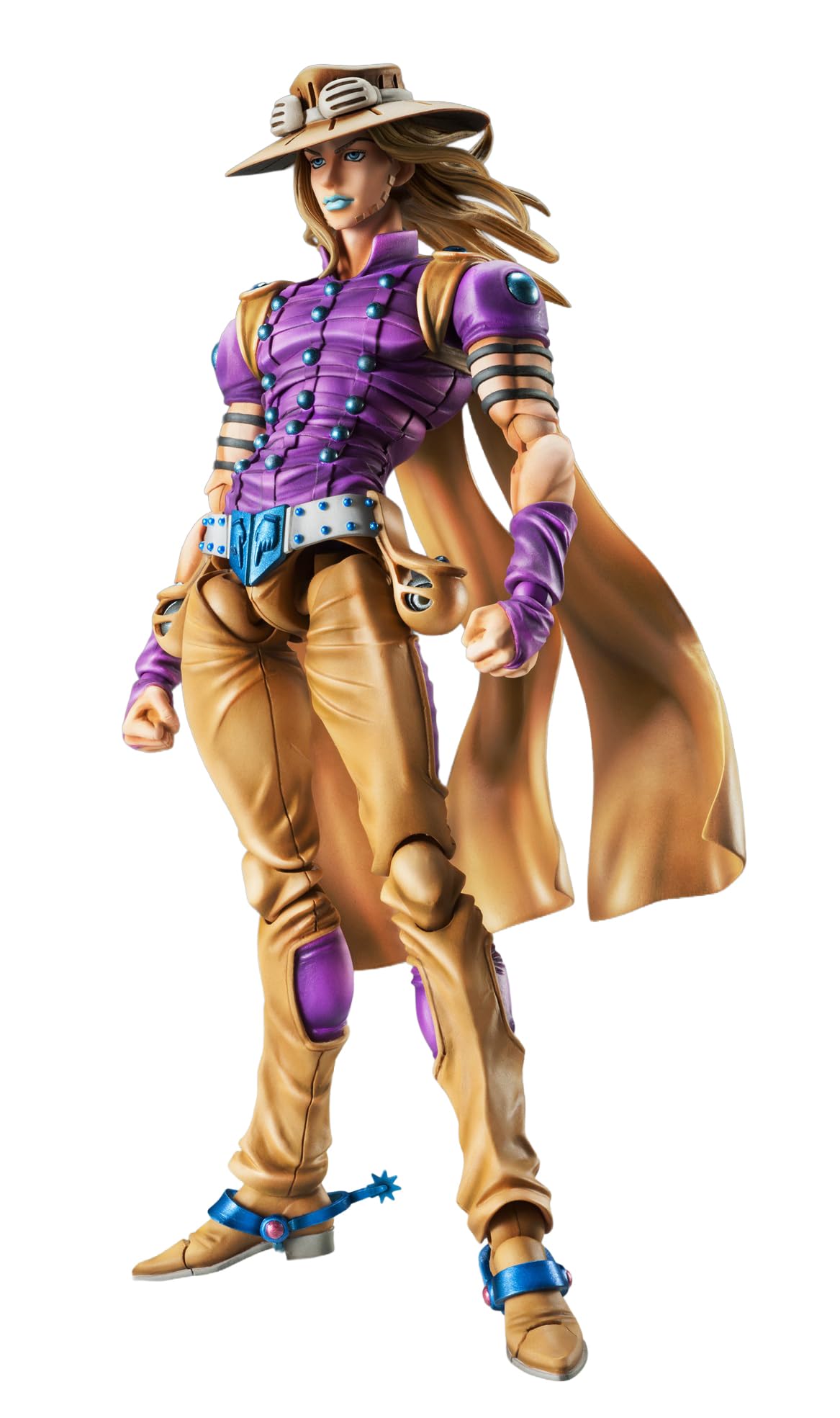 Medicos Entertainment Super Action Figure, JoJo's Bizarre Adventure Part 7 Steel Ball Run Gyro Zepperi Ver. 1.5, Approx. 6.1 inches (155 mm), PVC, ABS & POM, Pre-painted Action Figure