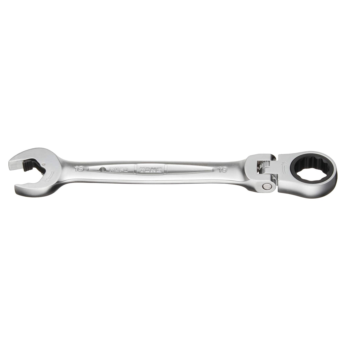 TONE Ratchet Ring Wrench Ratcheting Spanner Head Flex Head Set RMFQ-19 19mm