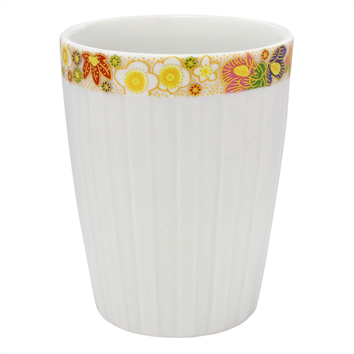 九谷焼 窯元 生山窯(Kutaniyaki Kamamoto Seizangama) Kutani Ware 32K18S5B Free Cup, White