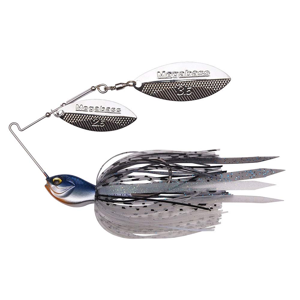 Megabass SV-3 Double Willow Spinnerbait - Hasu, 1/2 oz
