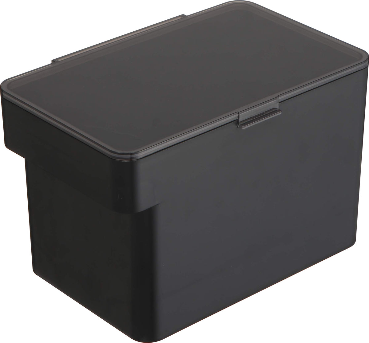 YAMAZAKI Storage Container, Acrylic resin, Black, One Size